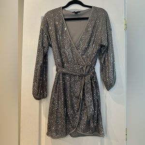slim fit dress slacks Sequin Cutout Maxi Dress main image 0